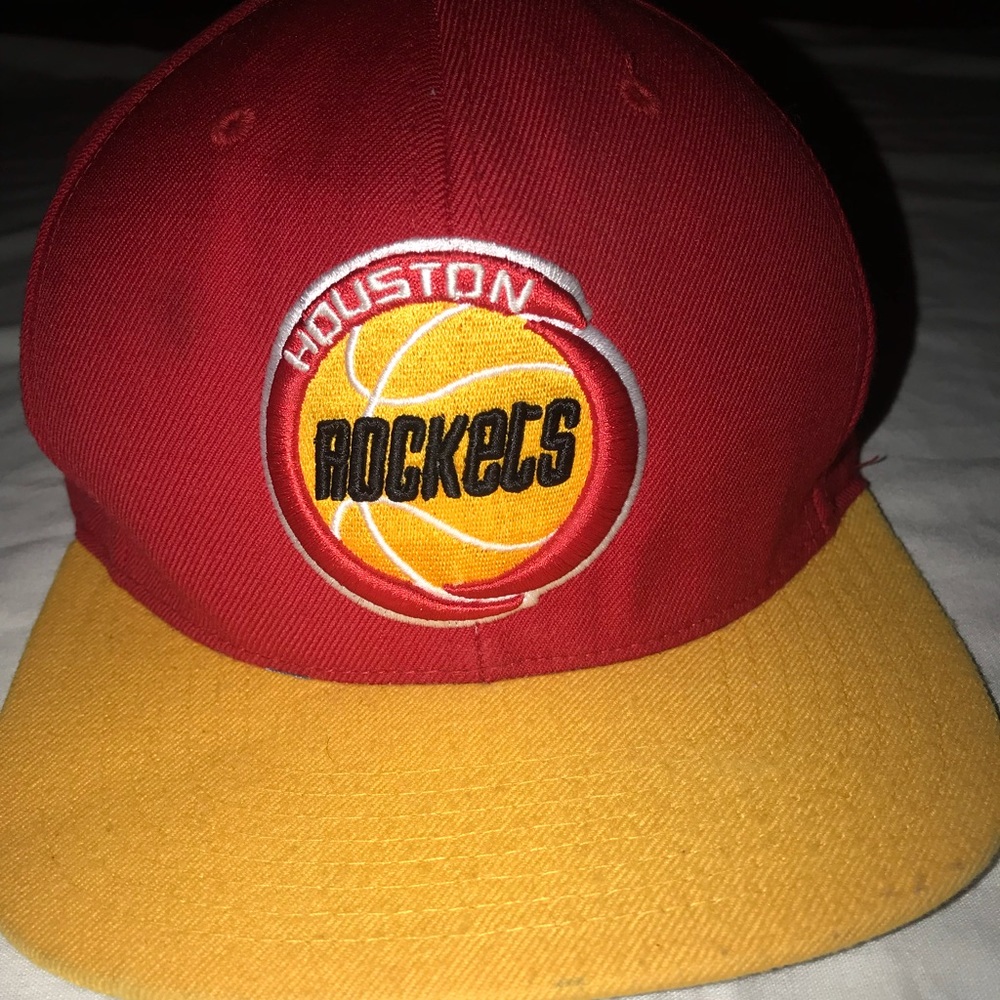 MITCHELL AND NESS ROCKETS SNAPBACK HAT